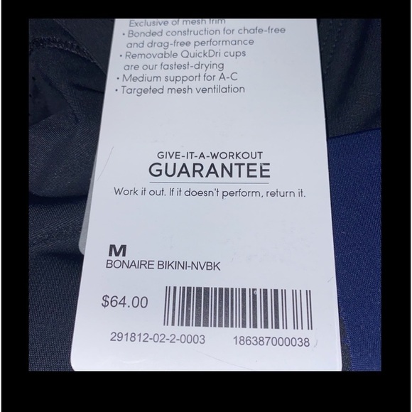 Athleta Bonaire Bikini Top Medium NEW! - Picture 2 of 6